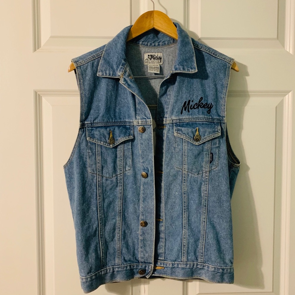 ‘90s Denim Mickey Mouse Vest